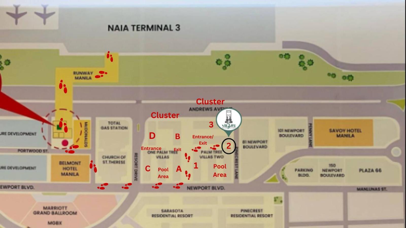 פאסאי One Palm Tree Villas Condominium - Studio 2Nd Fl With Balcony - Across Terminal 3 Airport מראה חיצוני תמונה